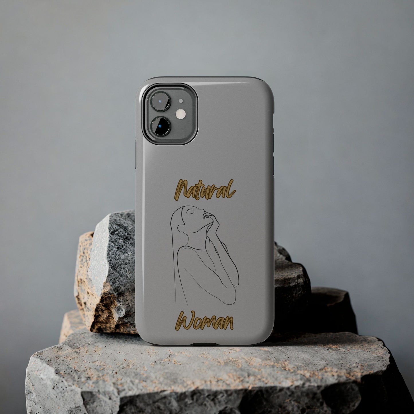 Natural Woman Thank You (BL) Tough Phone Cases LIGHT GREY