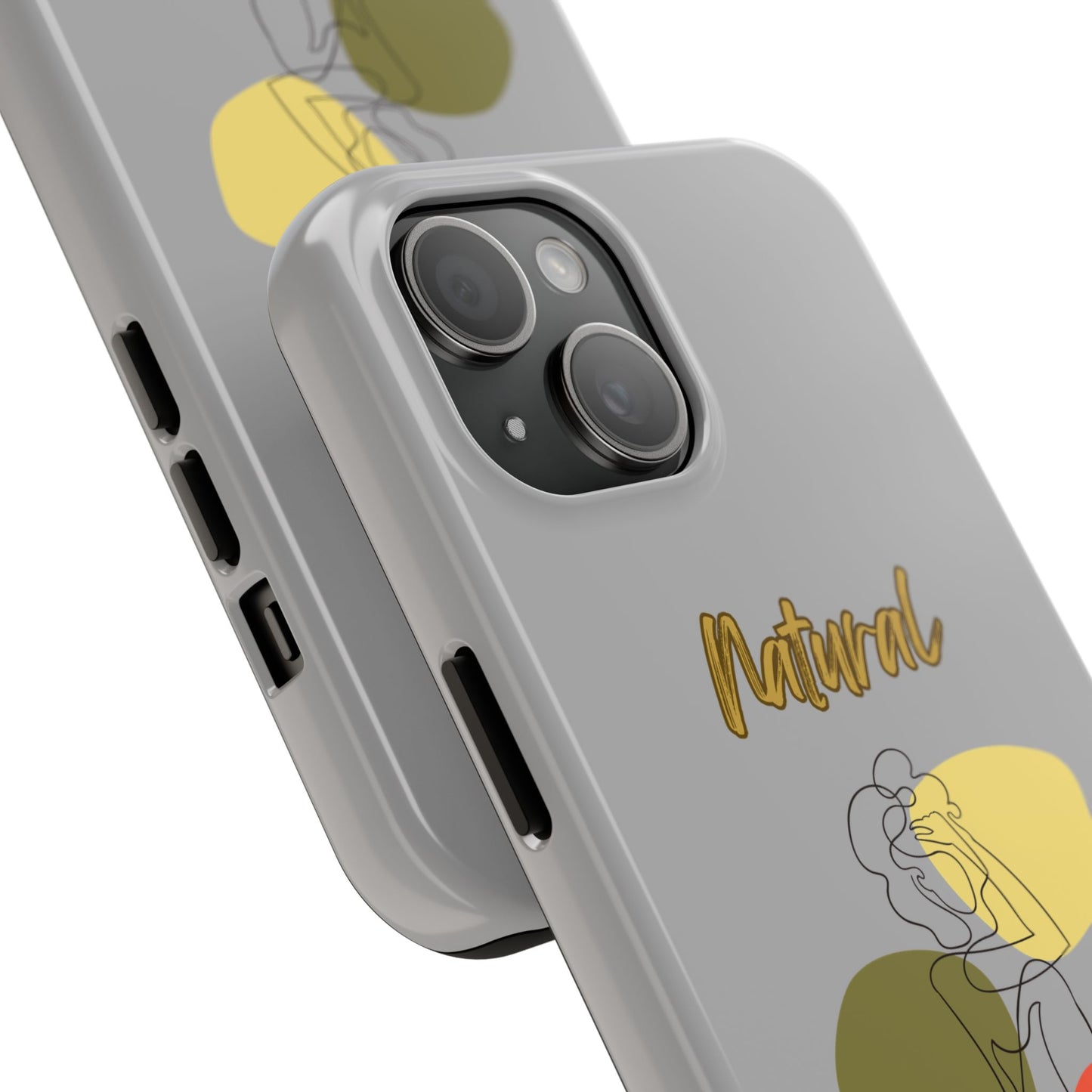 Natural Woman Colorful Pose (BL)Tough Phone Cases LIGHT GREY