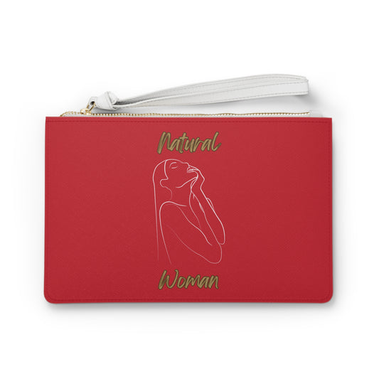 Natural Woman Thank You (WL) Clutch Bag DARK RED