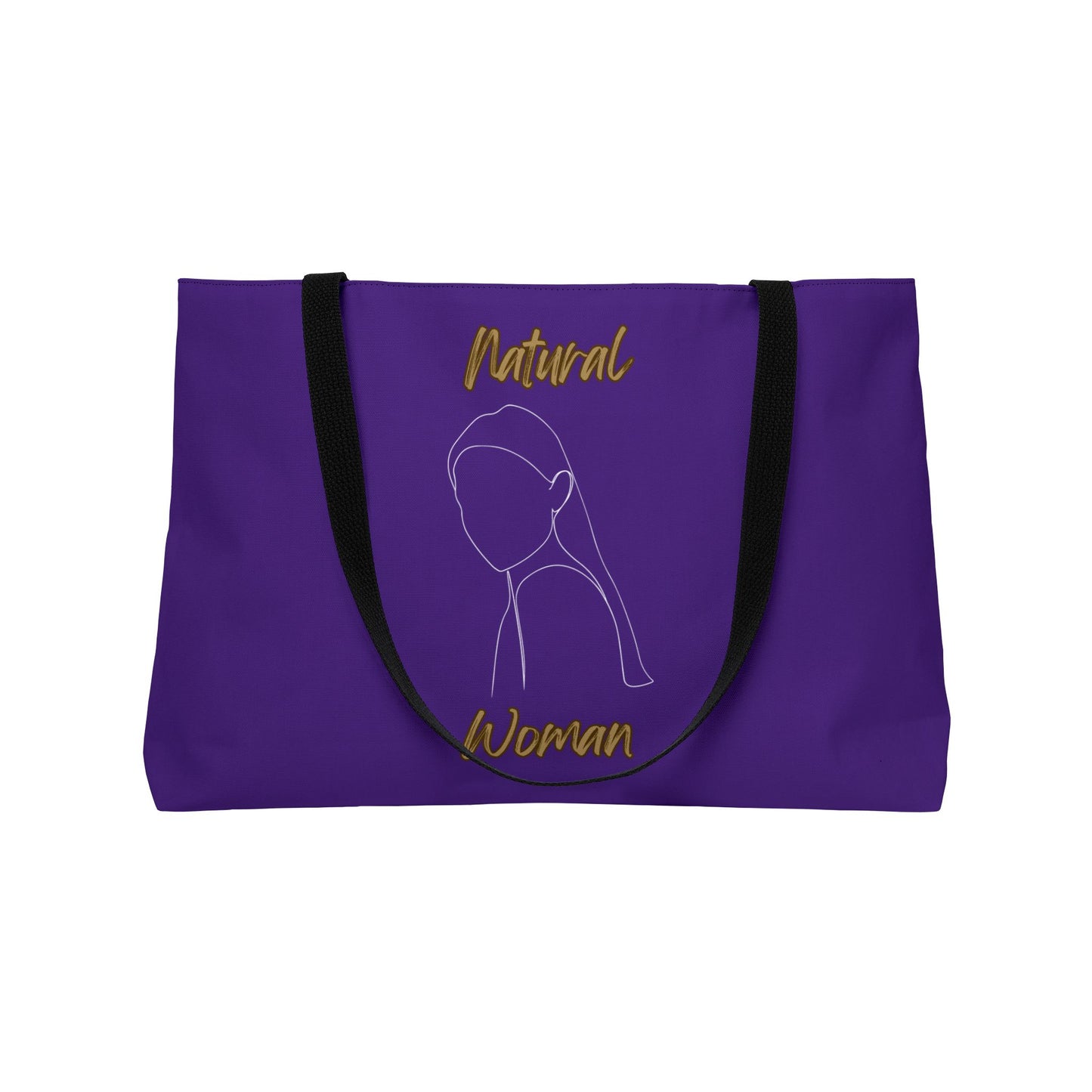Natural Woman Tilted Look (WL) Weekender Tote Bag PURPLE