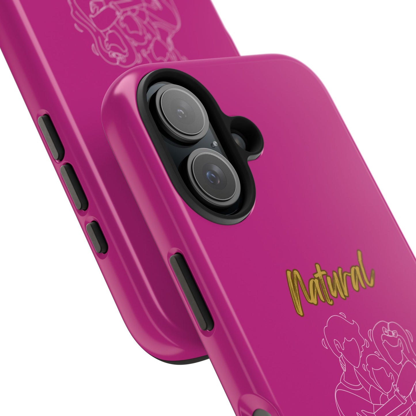 Natural Woman Bear Hugs (WL) Tough Phone Cases PINK