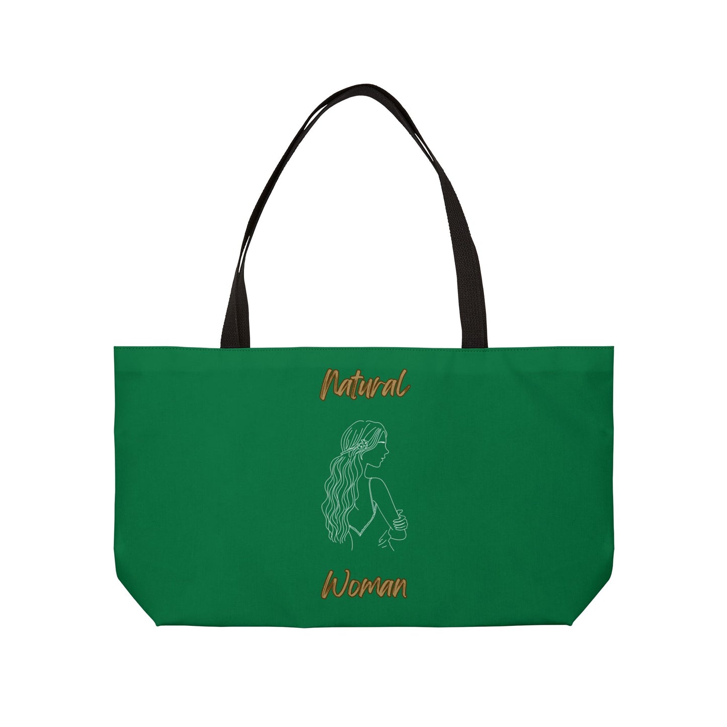 Natural Woman Young Woman (WL) Weekender Tote Bag DARK GREEN