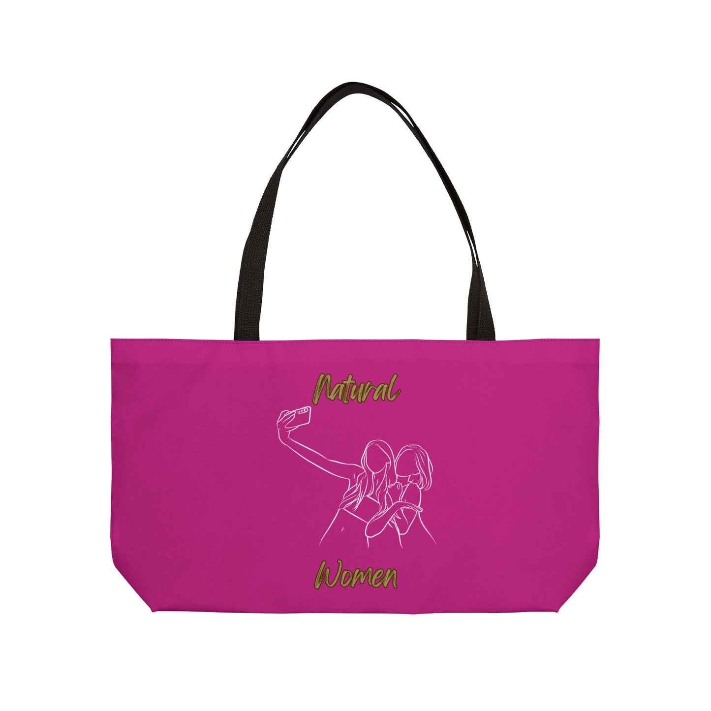 Natural Women Friends Selfie (WL) Weekender Tote Bag PINK