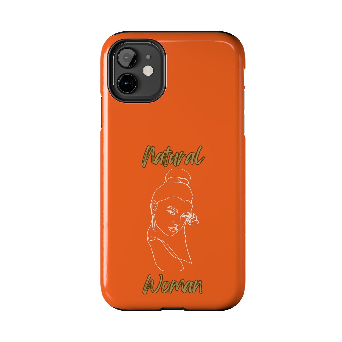 Natural Woman Sassy Bun (WL) Tough Phone Cases ORANGE
