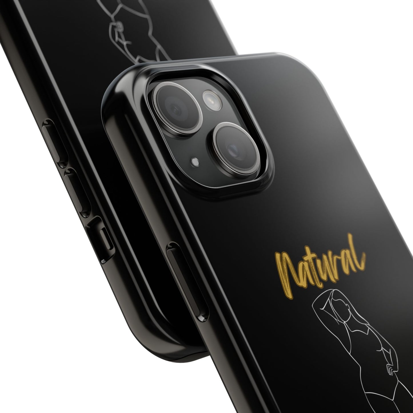 Natural Woman Looking Good (WL)Tough Phone Cases BLACK