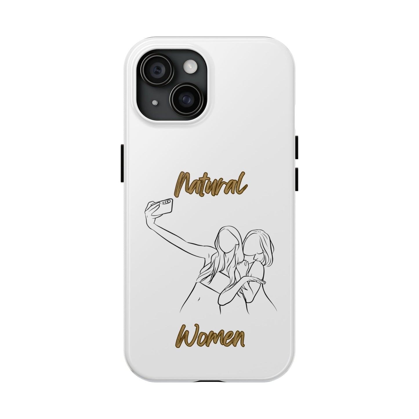 Natural Woman Friends Selfie (BL)Tough Phone Cases WHITE