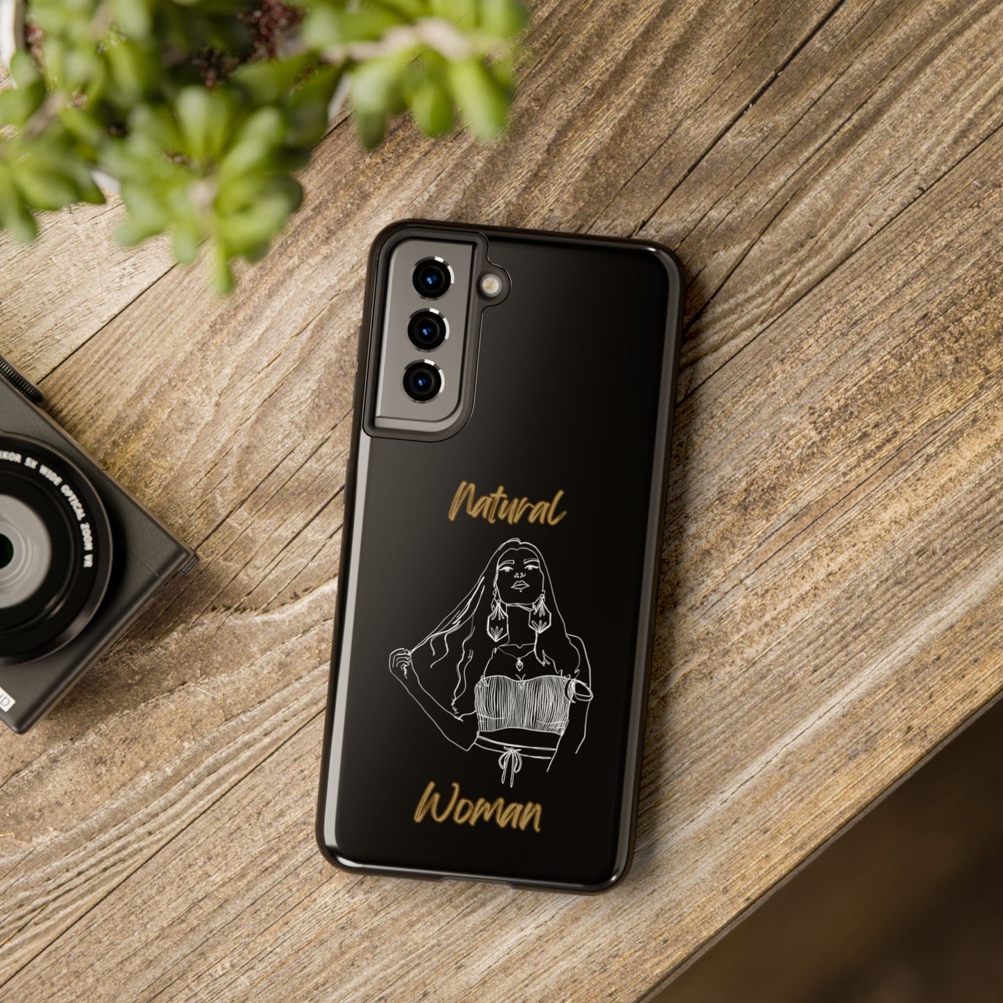 Natural Woman Thinking (WL)Tough Phone Cases BLACK