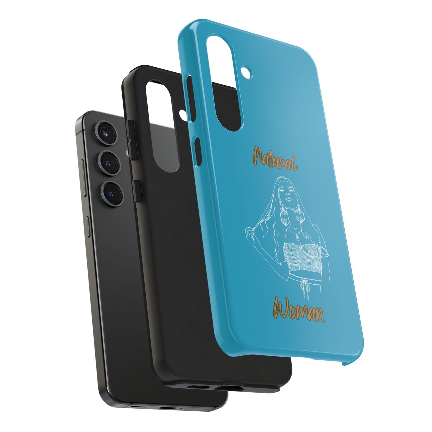 Natural Woman Thinking (WL)Tough Phone Cases TURQUOISE