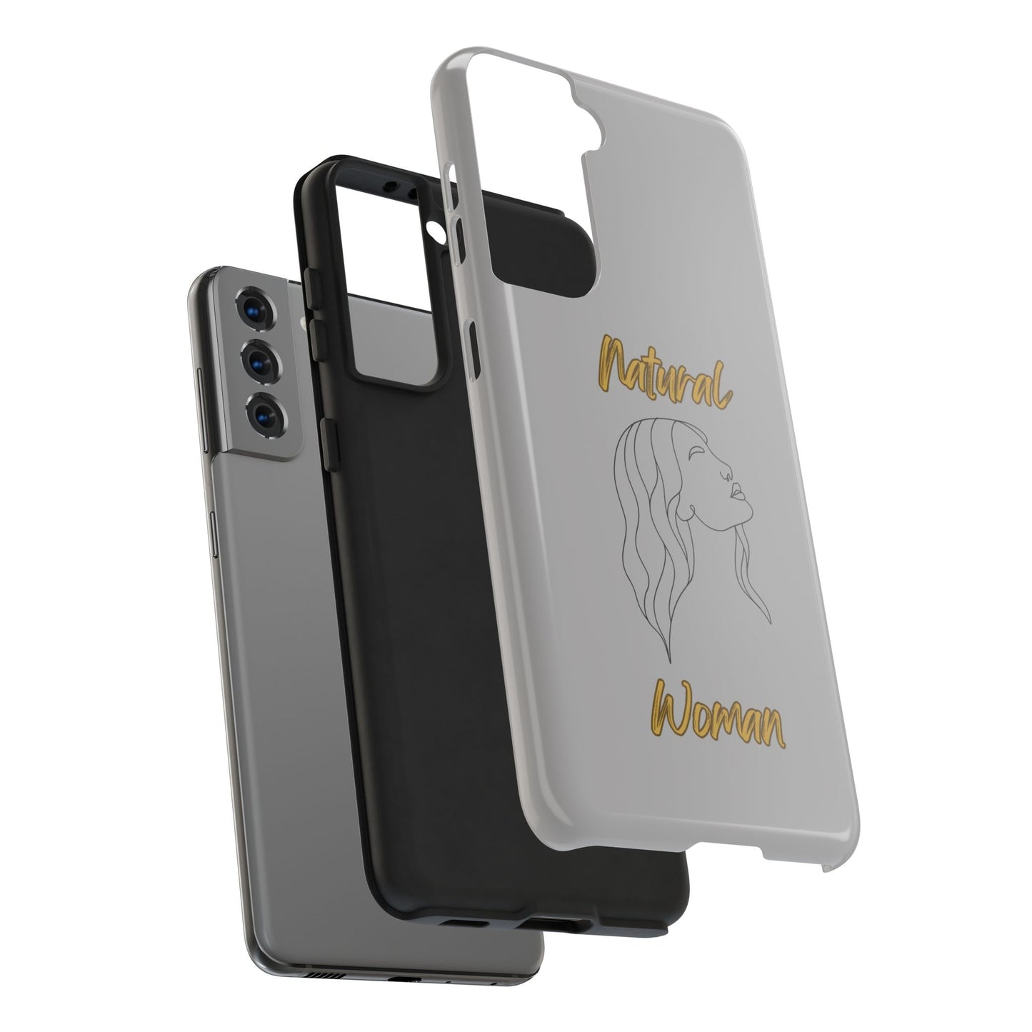 Natural Woman Breeze On Face (BL)Tough Phone Cases LIGHT GREY