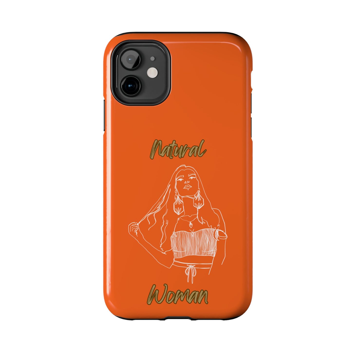 Natural Woman Thinking (WL)Tough Phone Cases ORANGE