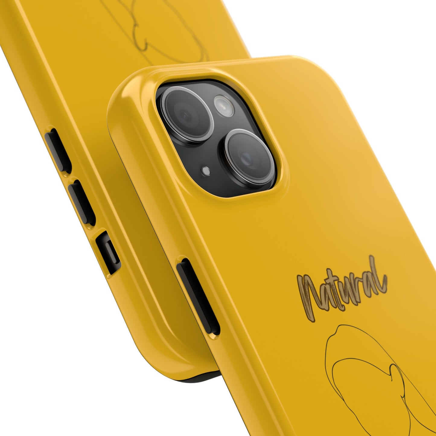 Natural Woman Tilted Look (BL) Tough Phone Cases YELLOW