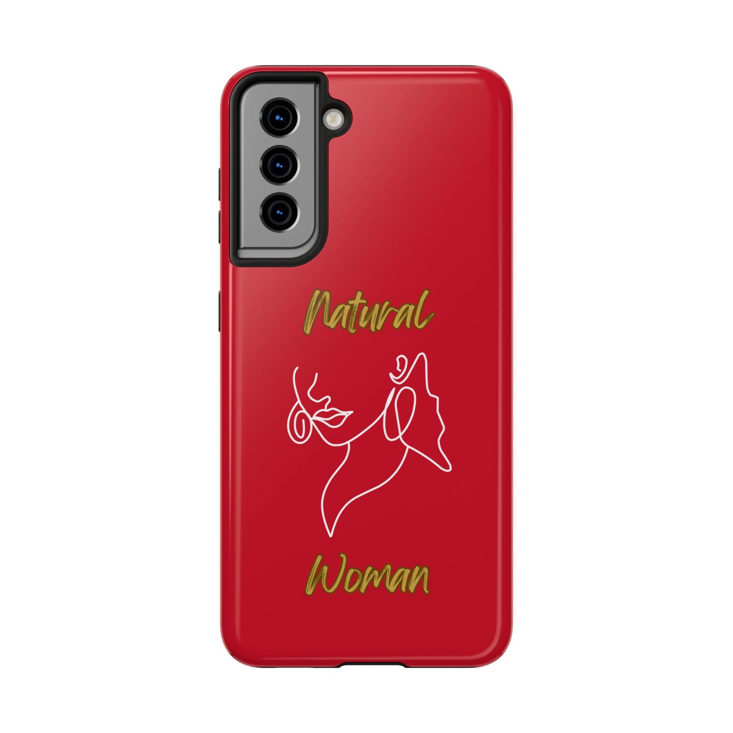 Natural Woman Lips (WL)Tough Phone Cases DARK RED