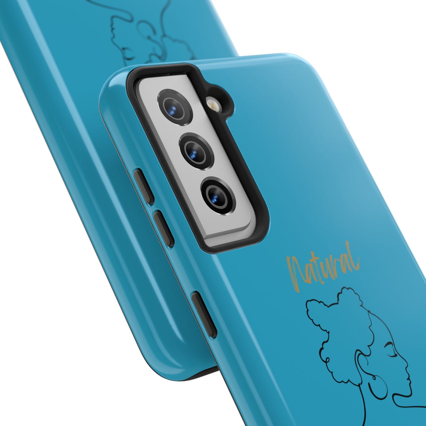 Natural Woman Twists (BL) Tough Phone Cases TURQUOISE