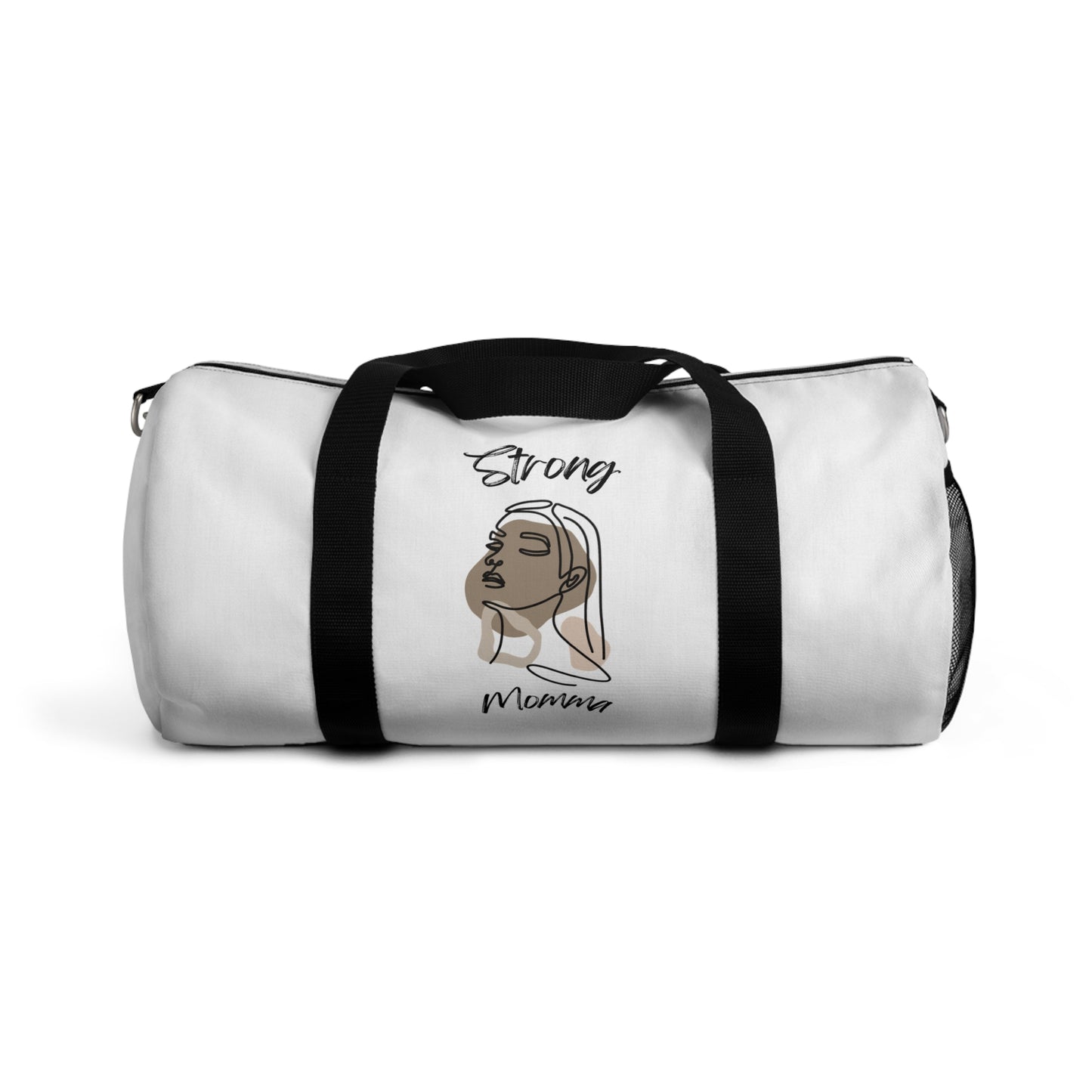 Strong Momma (BL) Duffel Bag WHITE