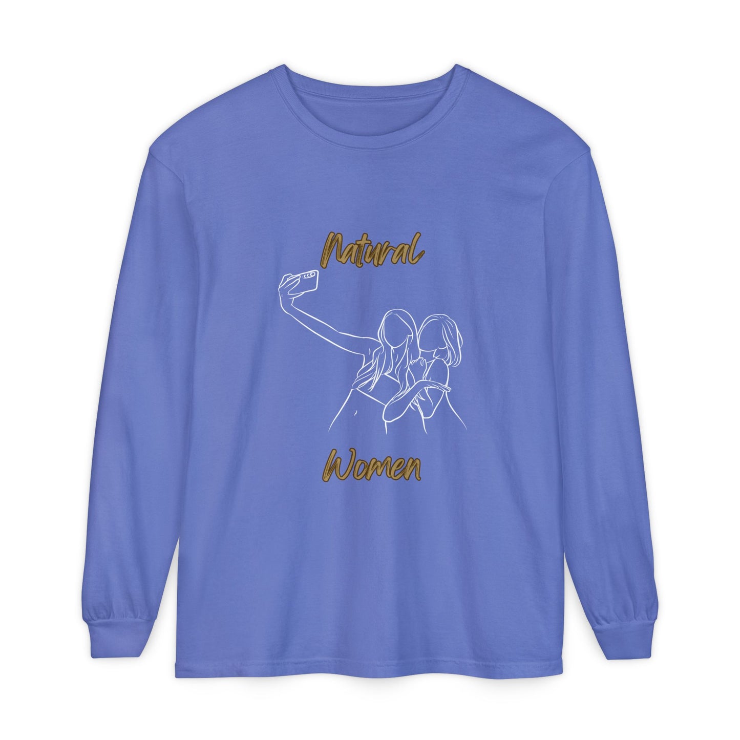 Natural Women Friends Selfie (WL) Long Sleeve T-Shirt