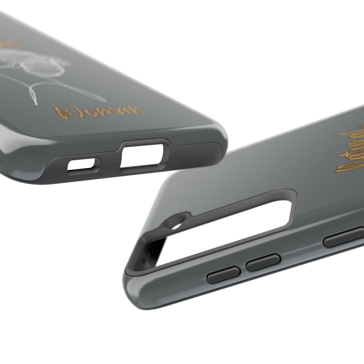 Natural Woman Wet Bun (WL) Tough Phone Cases DARK GREY
