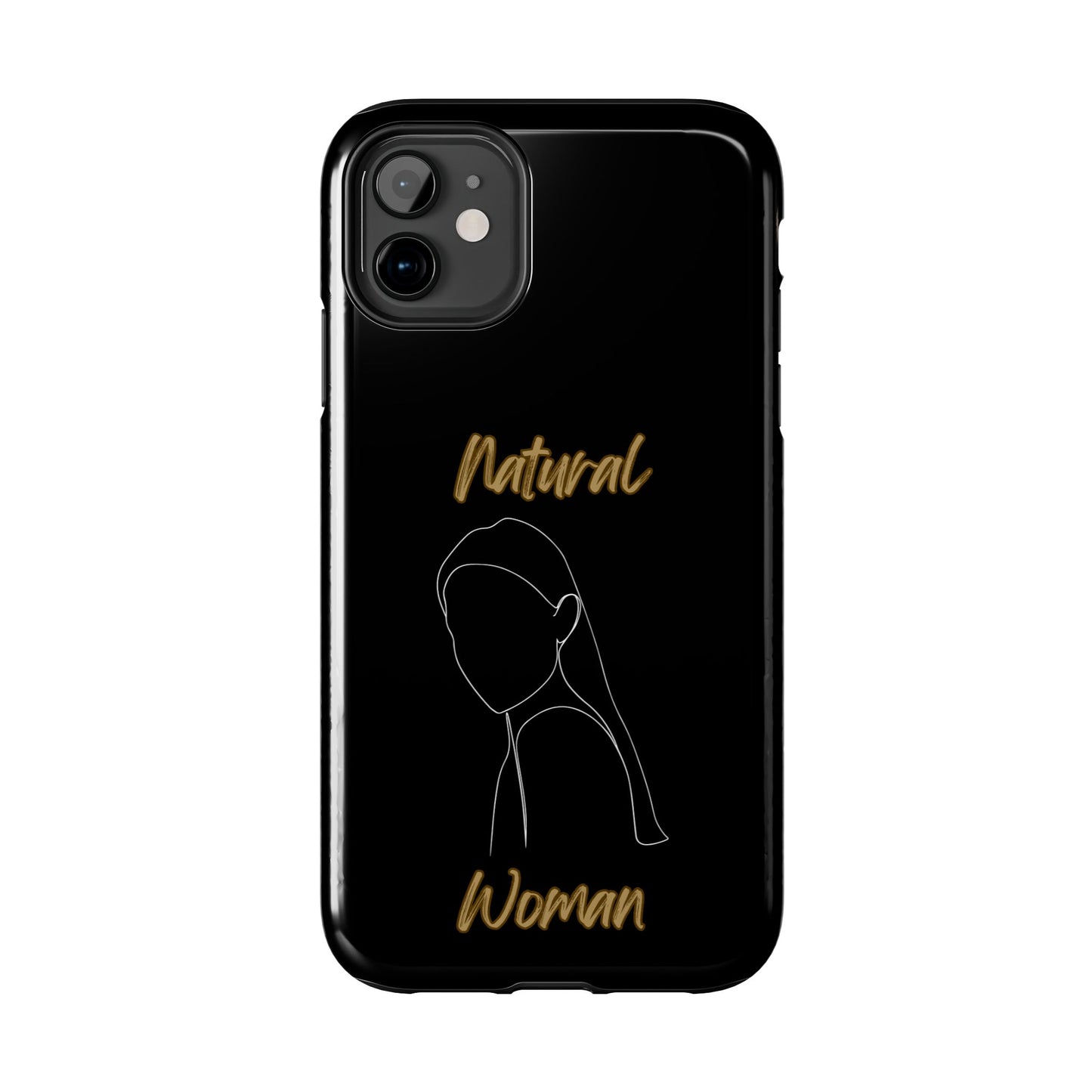 Natural Woman Tilted Look (WL) Tough Phone Cases BLACK