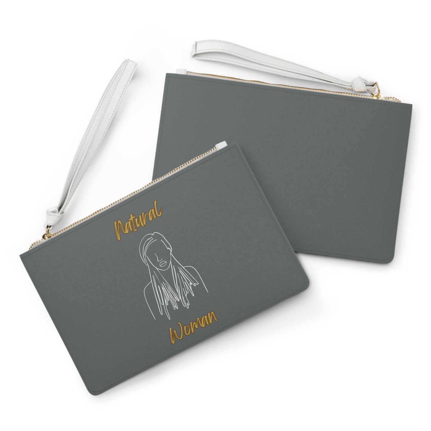 Natural Woman Content (WL) Clutch Bag DARK GREY