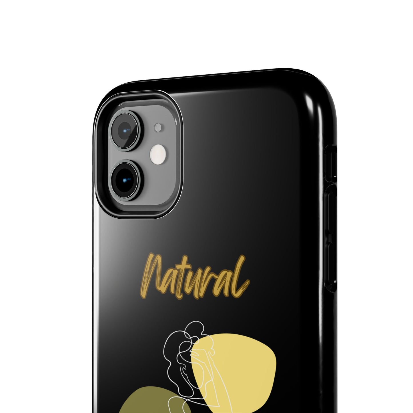 Natural Woman Colorful Pose (WL)Tough Phone Cases BLACK