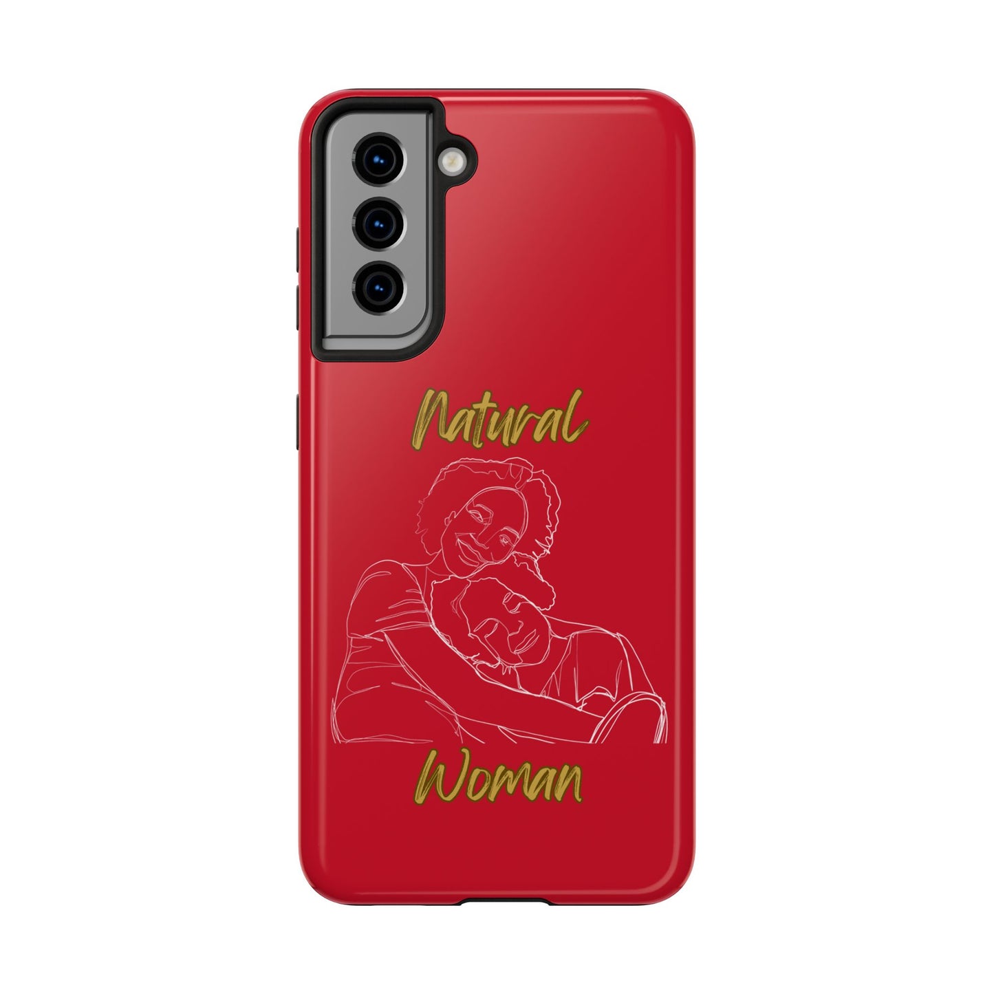 Natural Woman Loving Embrace (WL)Tough Phone Cases DARK RED
