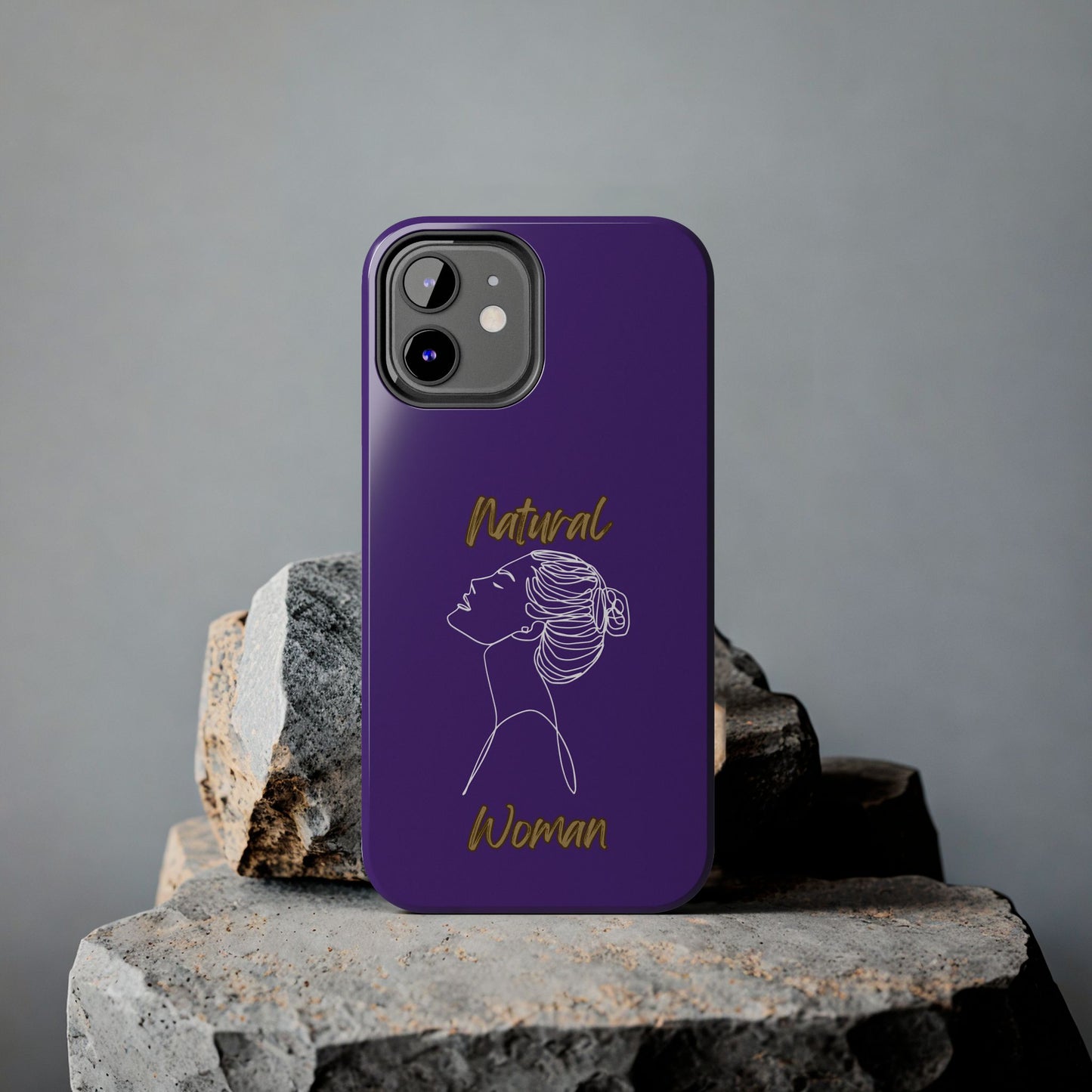 Natural Woman Wet Bun (WL) Tough Phone Cases PURPLE