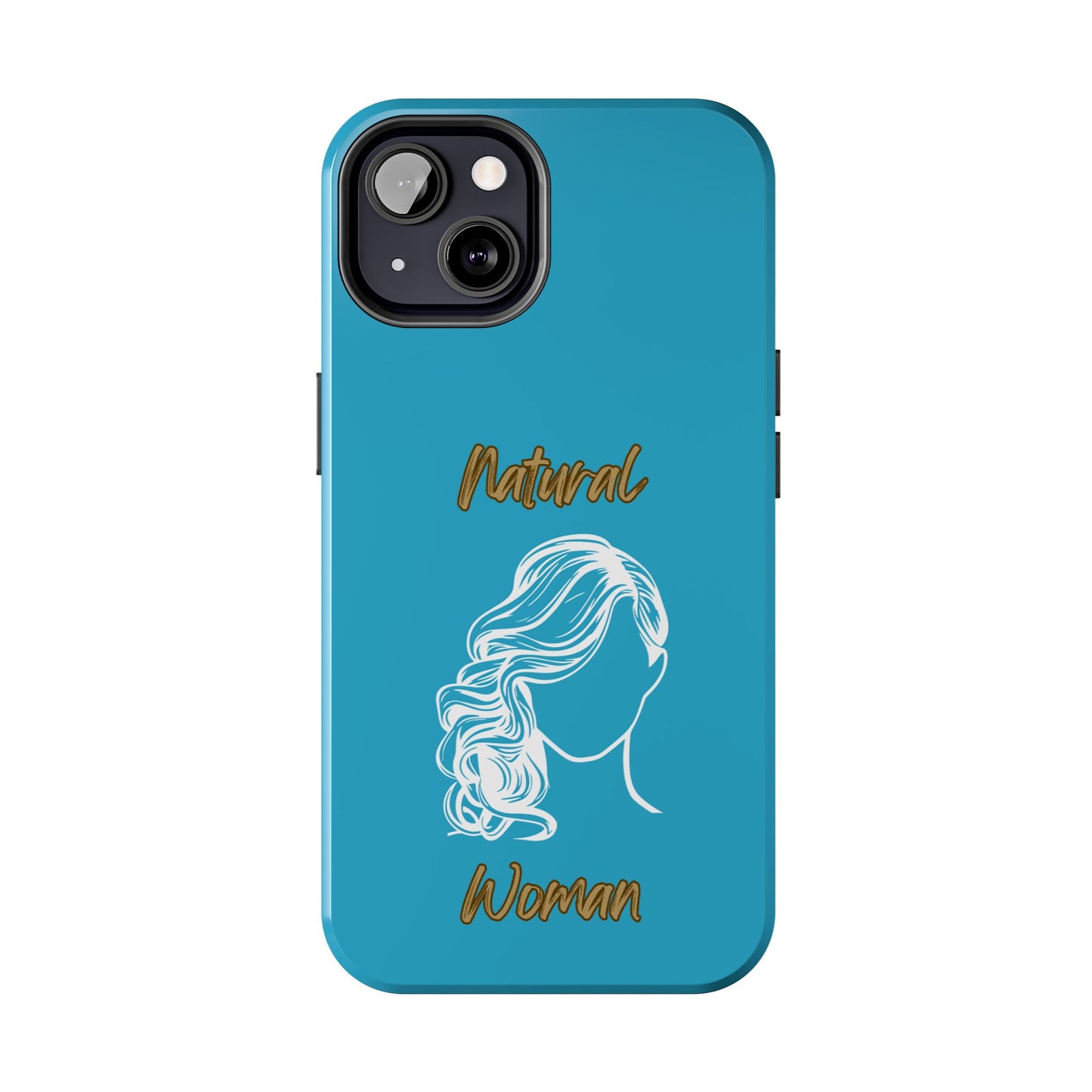 Natural Woman Long Curl (WL)Tough Phone Cases TURQUOISE