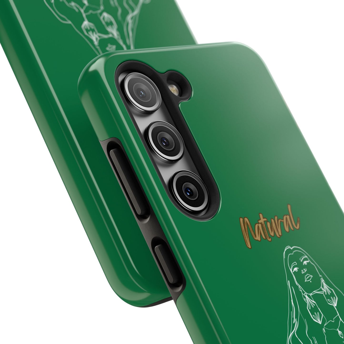Natural Woman Thinking (WL)Tough Phone Cases DARK GREEN