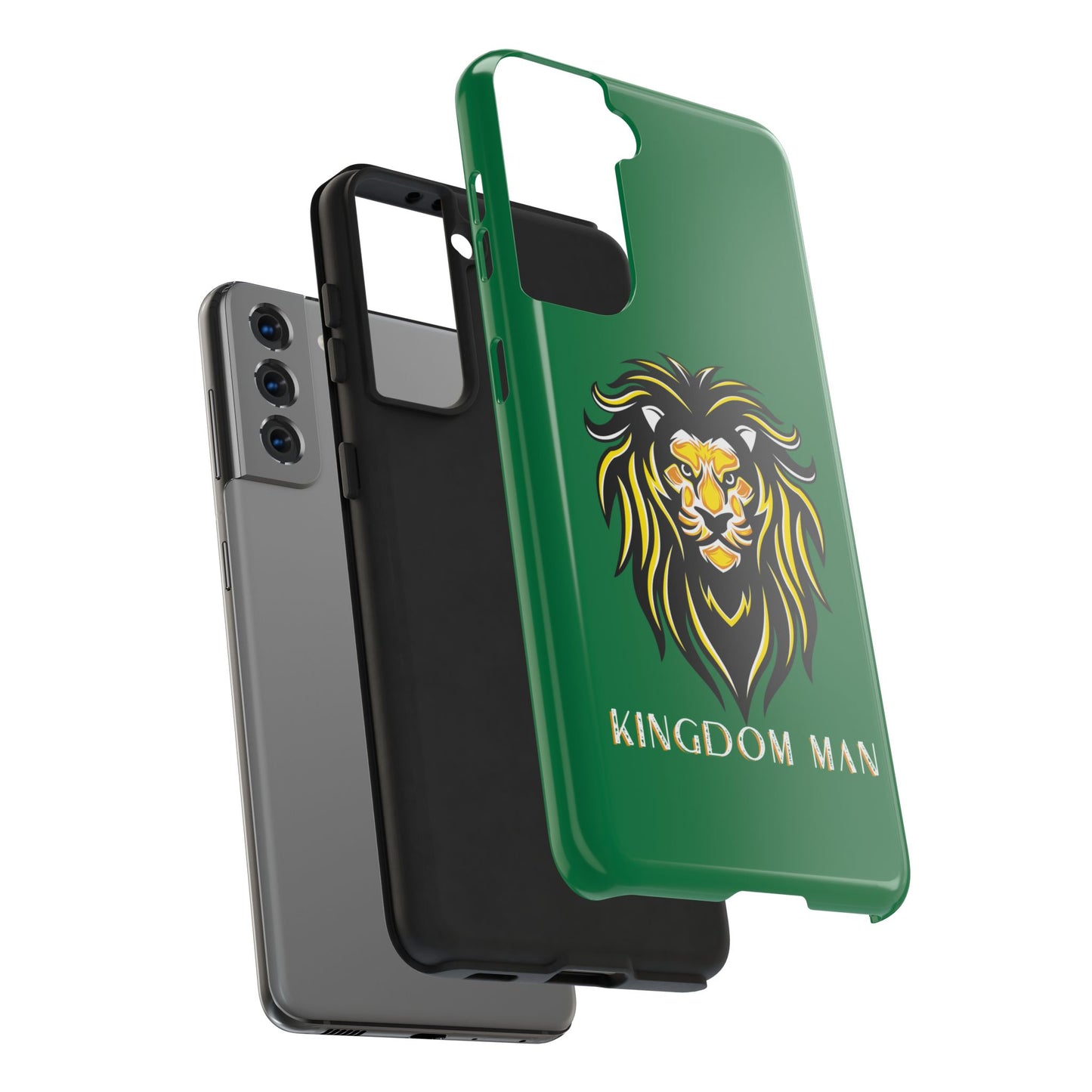 Kingdom Man (White-Gold Label) Tough Phone Case DARK GREEN