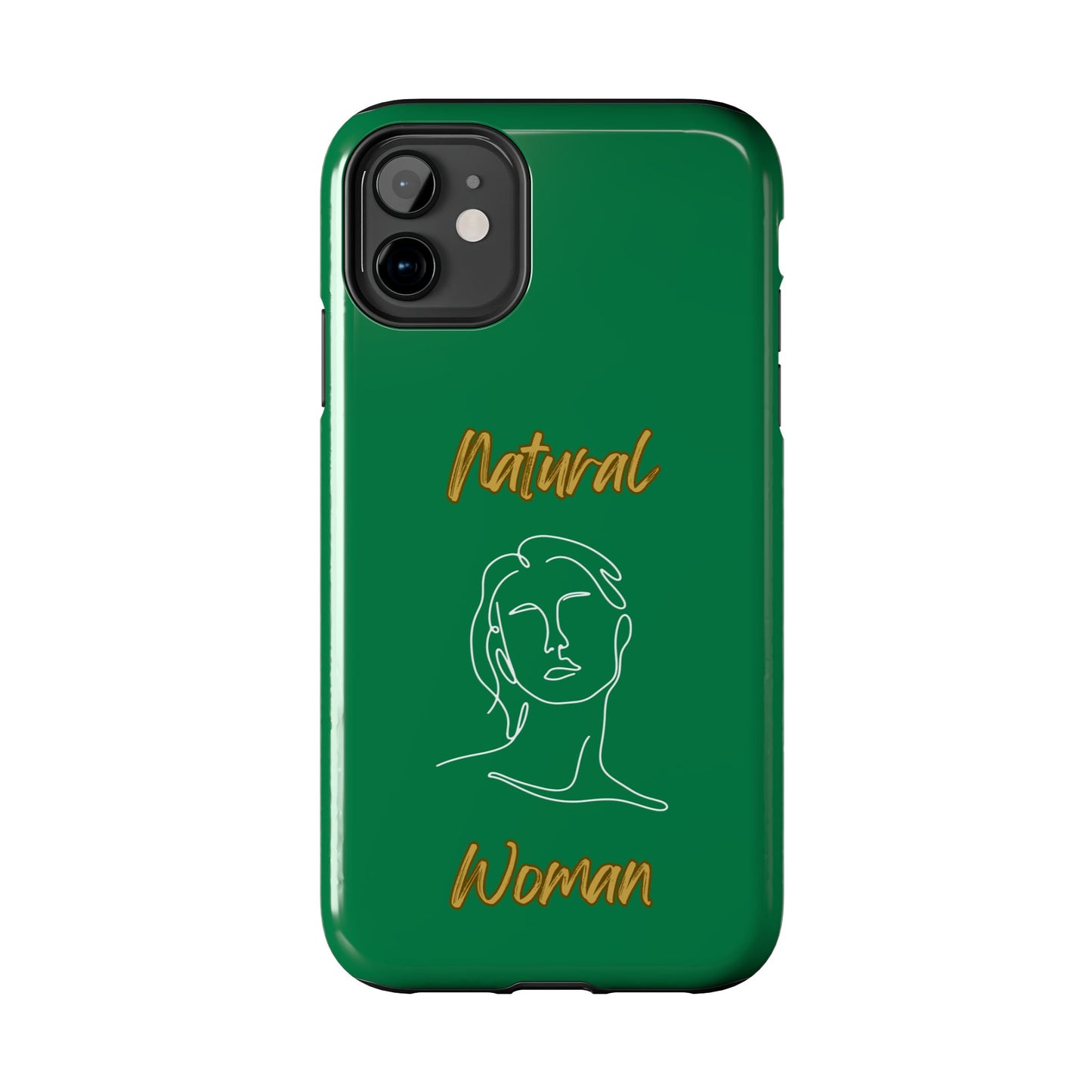 Natural Woman Hello (WL)Tough Phone Cases DARK GREEN