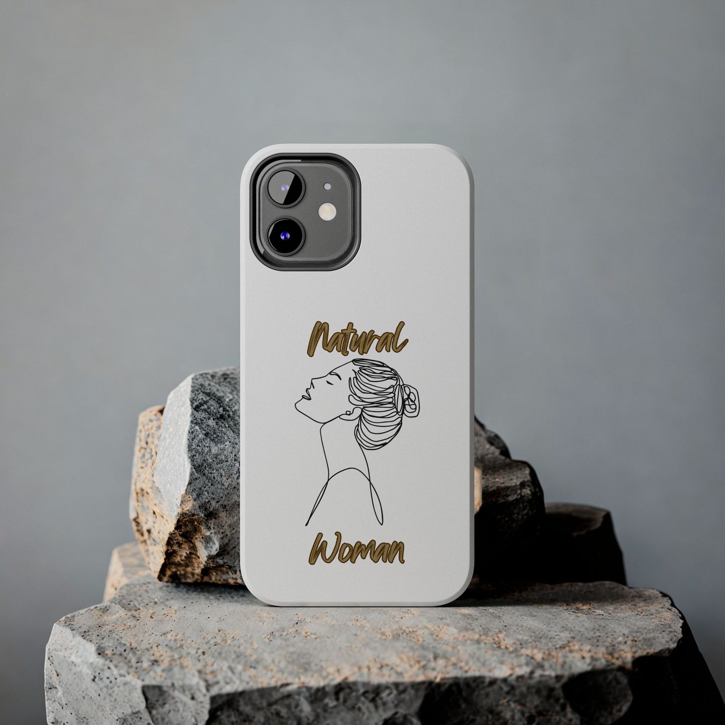 Natural Woman Wet Bun (BL) Tough Phone Cases WHITE