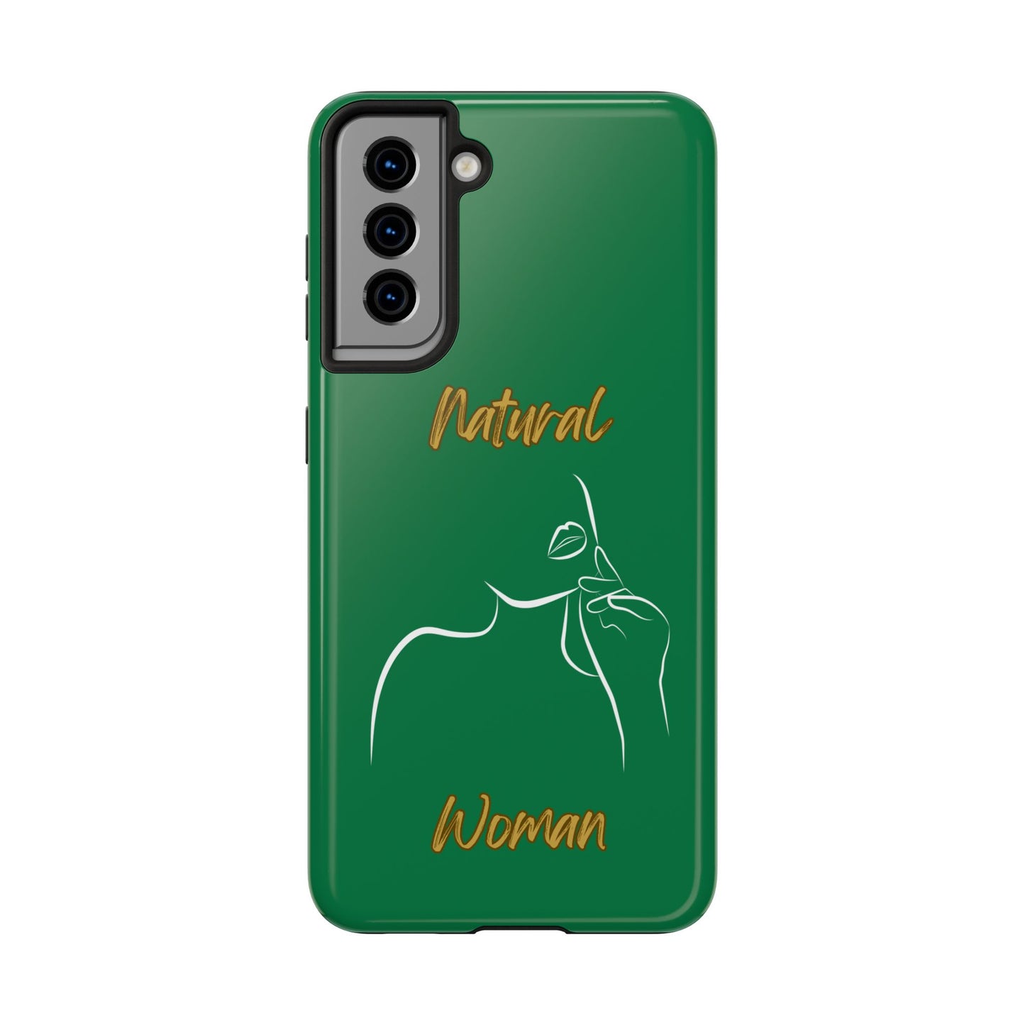 Natural Woman Chin Up (WL)Tough Phone Cases DARK GREEN