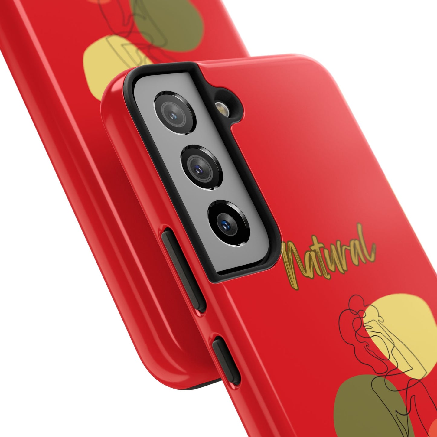 Natural Woman Colorful Pose (BL)Tough Phone Cases RED