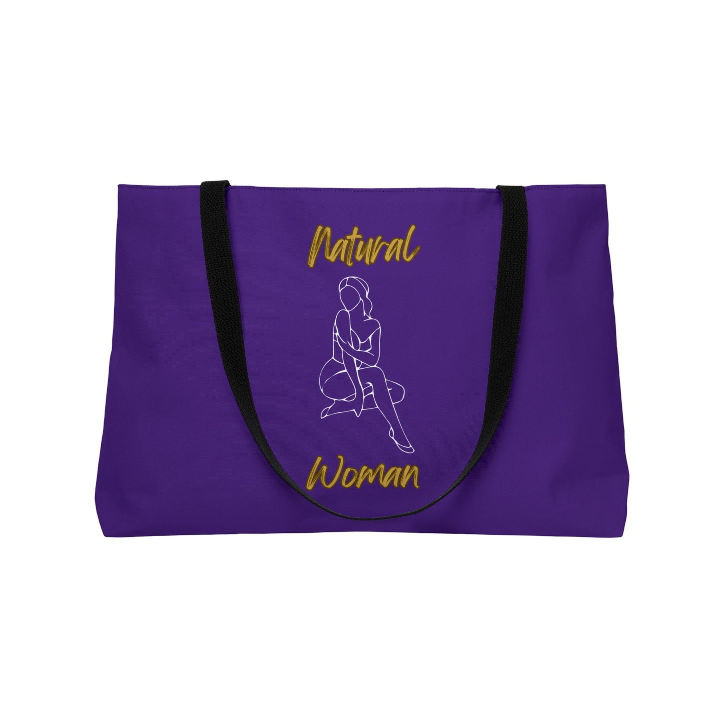 Natural Woman Shoulder Action (WL) Weekender Tote Bag PURPLE