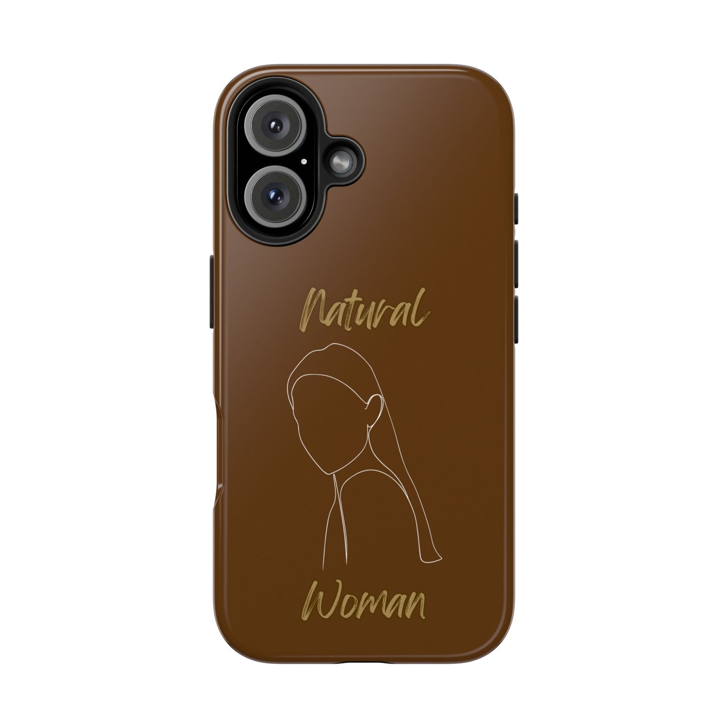 Natural Woman Tilted Look (WL) Tough Phone Cases BROWN