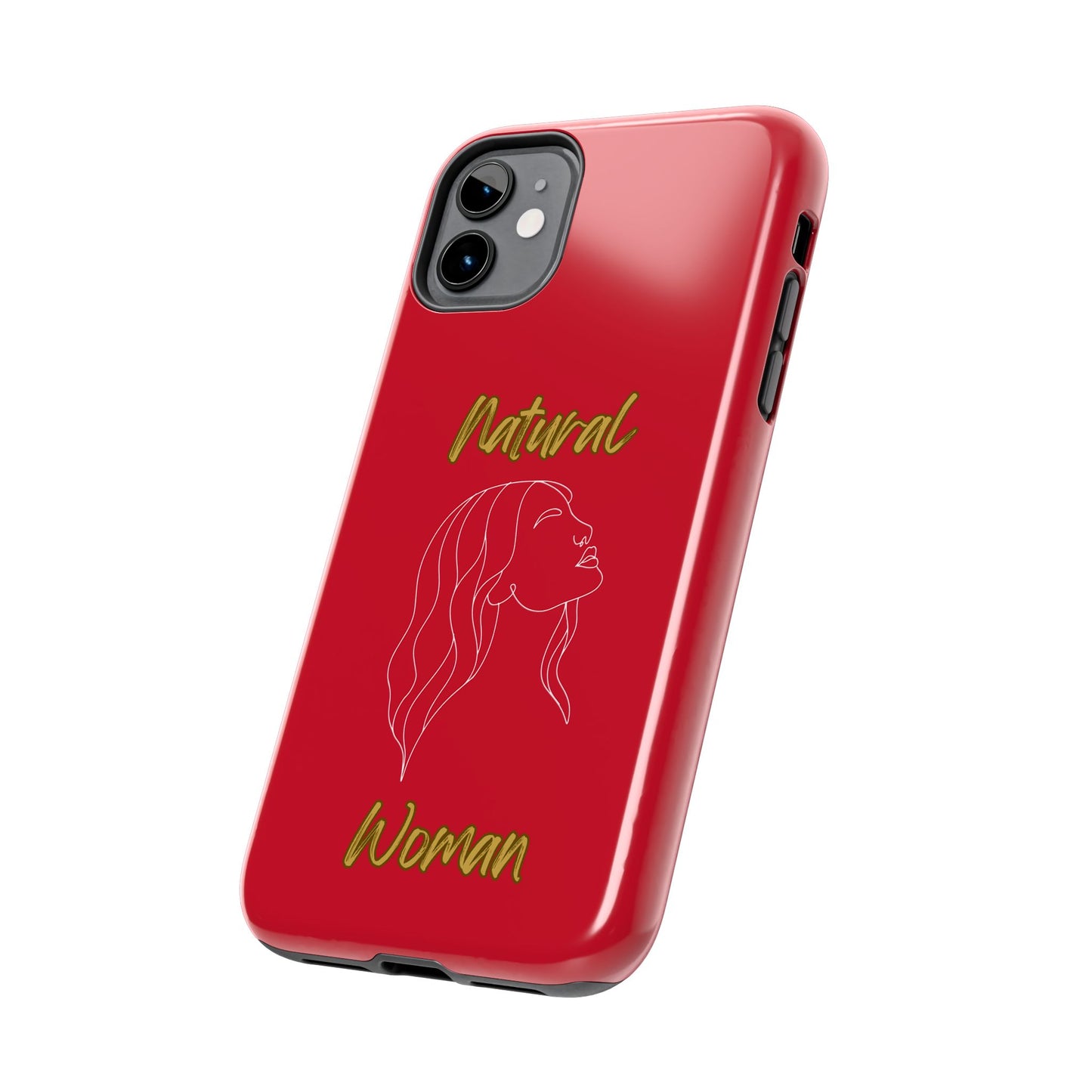 Natural Woman Breeze On Face (WL)Tough Phone Cases DARK RED