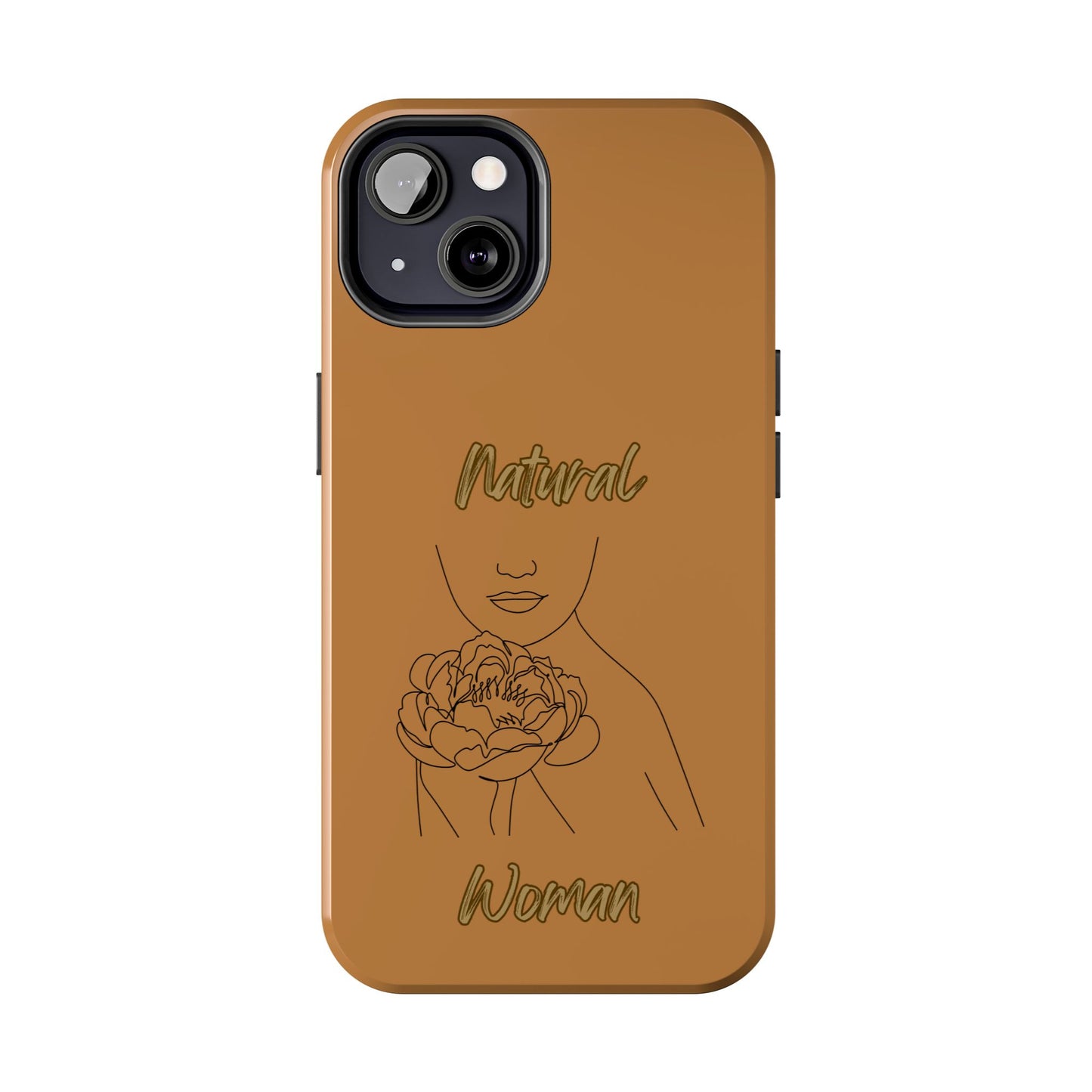 Natural Woman Kissed Flower (BL)Tough Phone Cases LIGHT BROWN