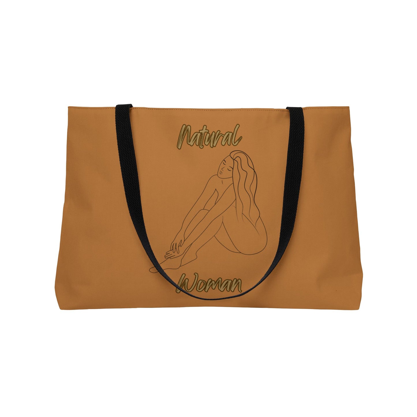 Natural Woman Beauty (BL) Weekender Tote Bag LIGHT BROWN