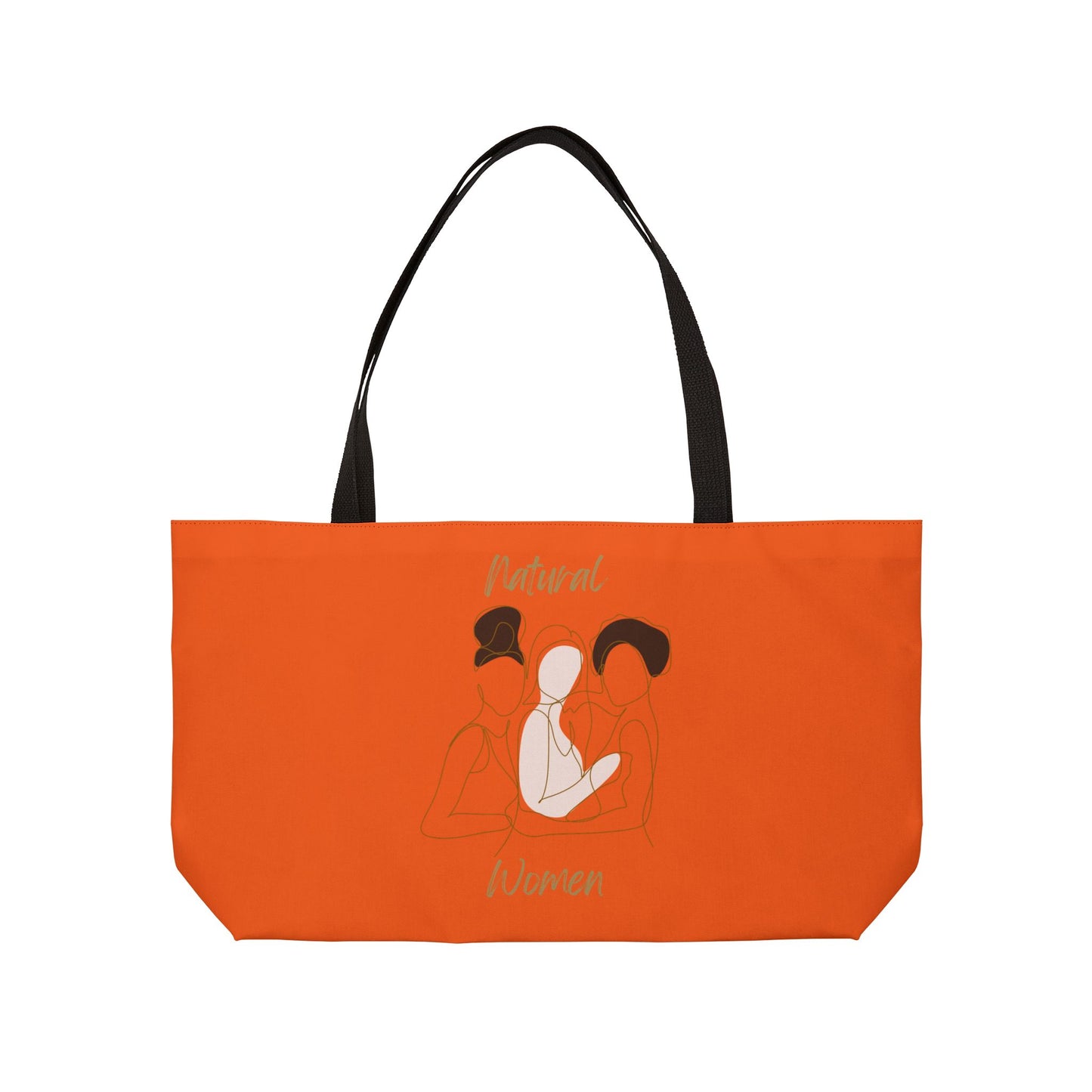 Natural Women Friends (BL) Weekender Tote Bag ORANGE