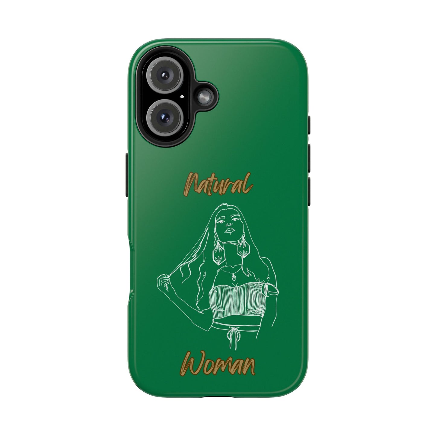 Natural Woman Thinking (WL)Tough Phone Cases DARK GREEN