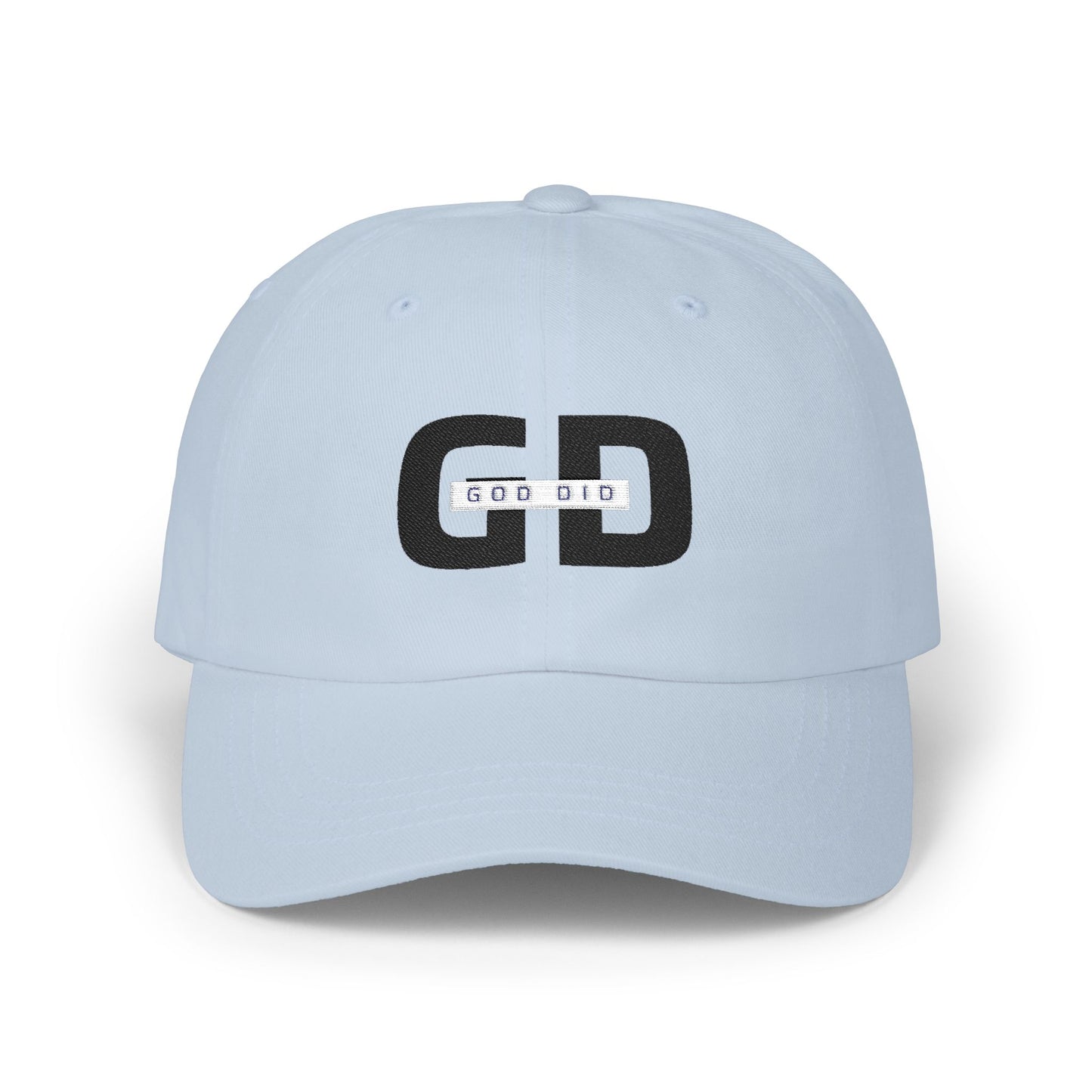 "GOD DID" (BL) Custom Embroidered Casual Cap