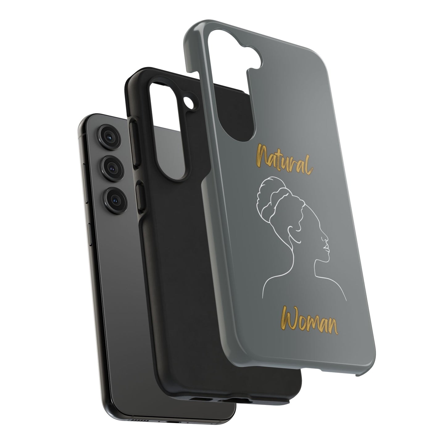 Natural Woman Mixed (WL)Tough Phone Cases DARK GREY