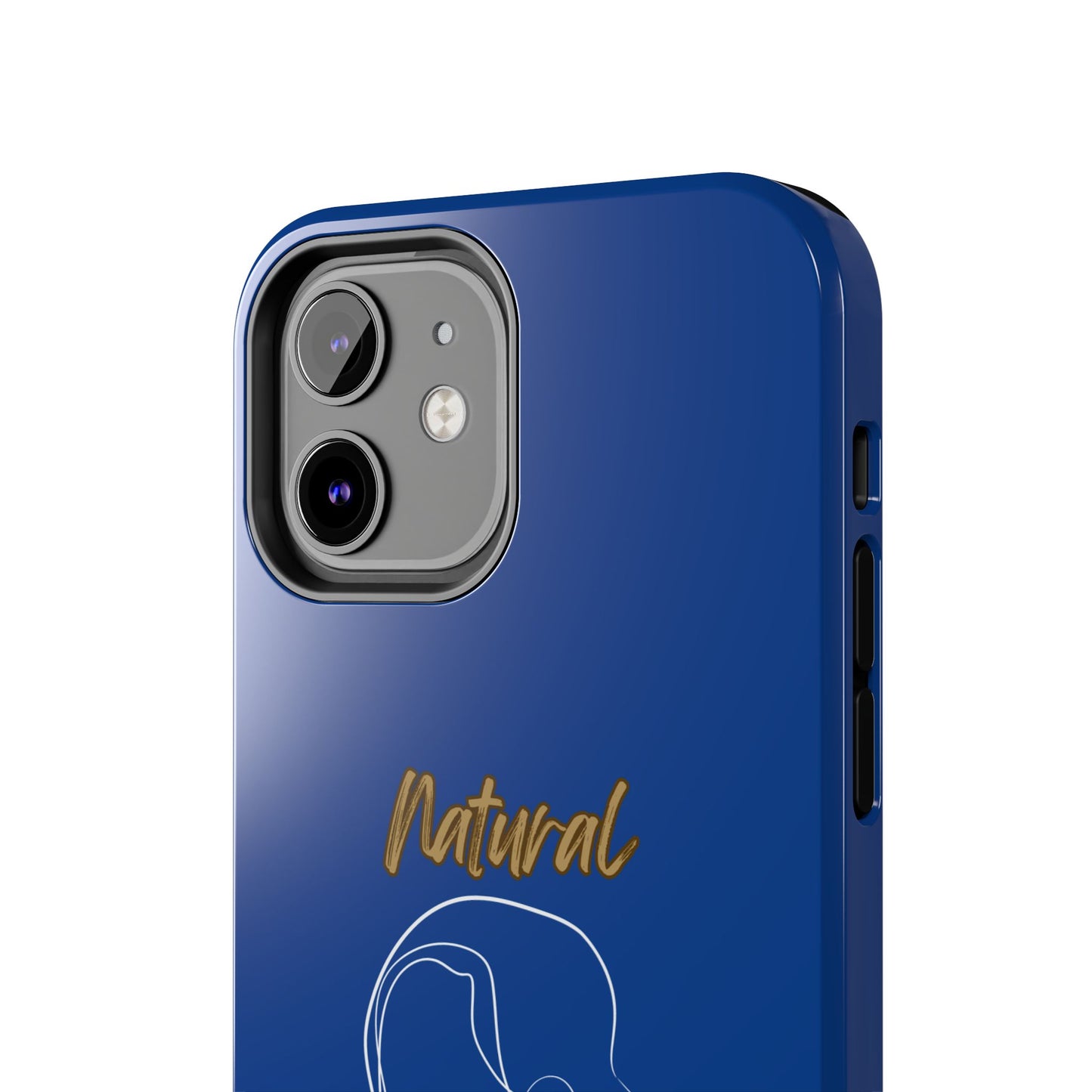 Natural Woman Hanging Hair (WL) Tough Phone Cases DARK BLUE