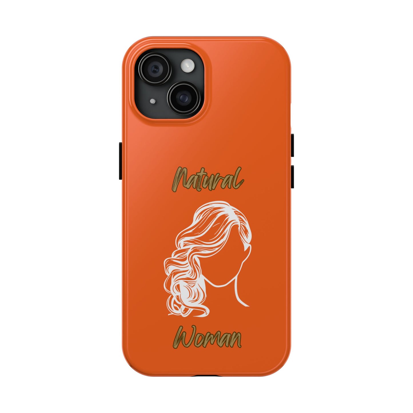 Natural Woman Long Curl (WL)Tough Phone Cases ORANGE