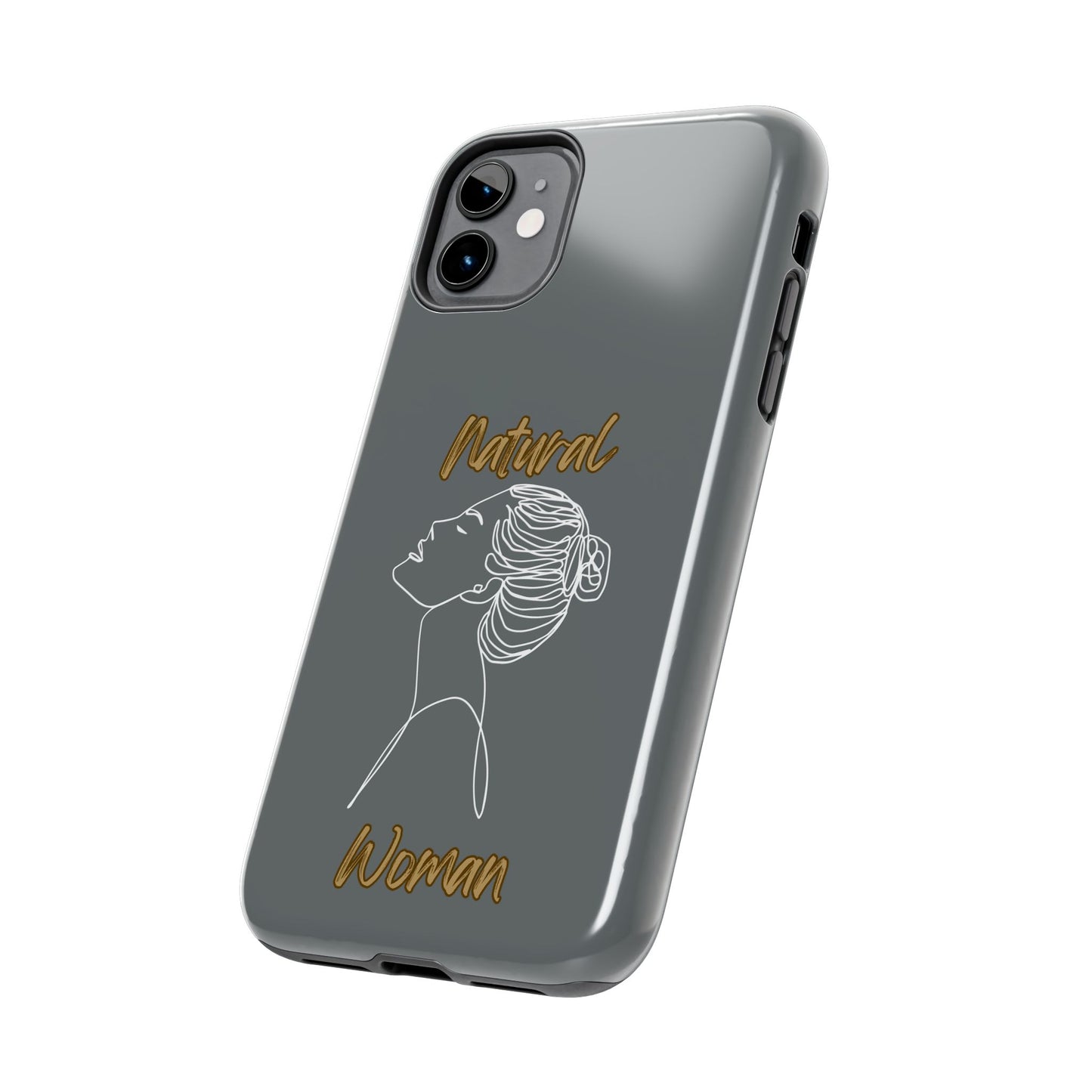 Natural Woman Wet Bun (WL) Tough Phone Cases DARK GREY