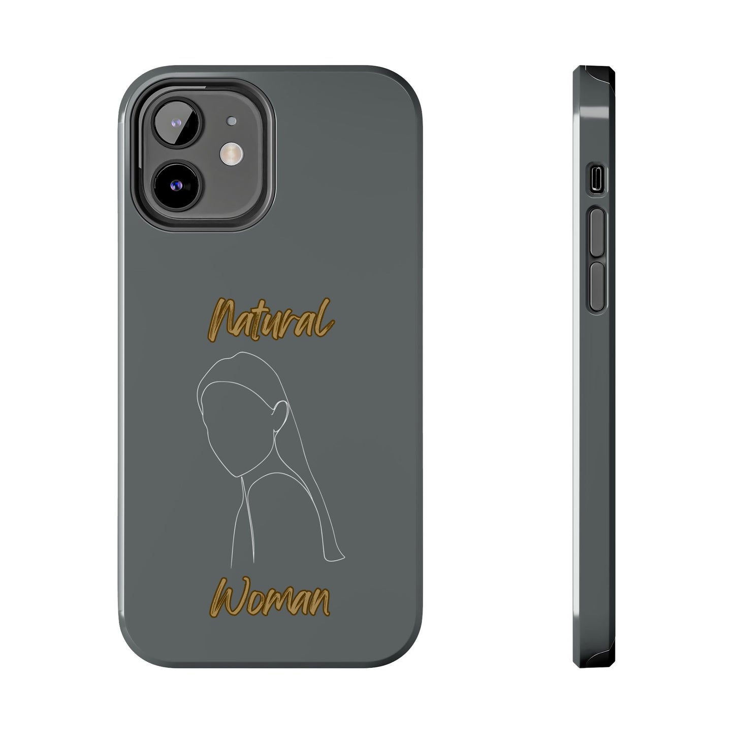 Natural Woman Tilted Look (WL) Tough Phone Cases DARK GREY