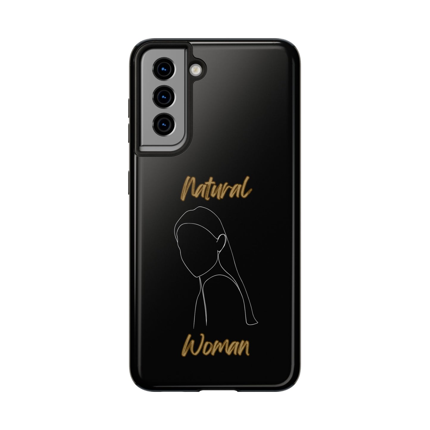 Natural Woman Tilted Look (WL) Tough Phone Cases BLACK
