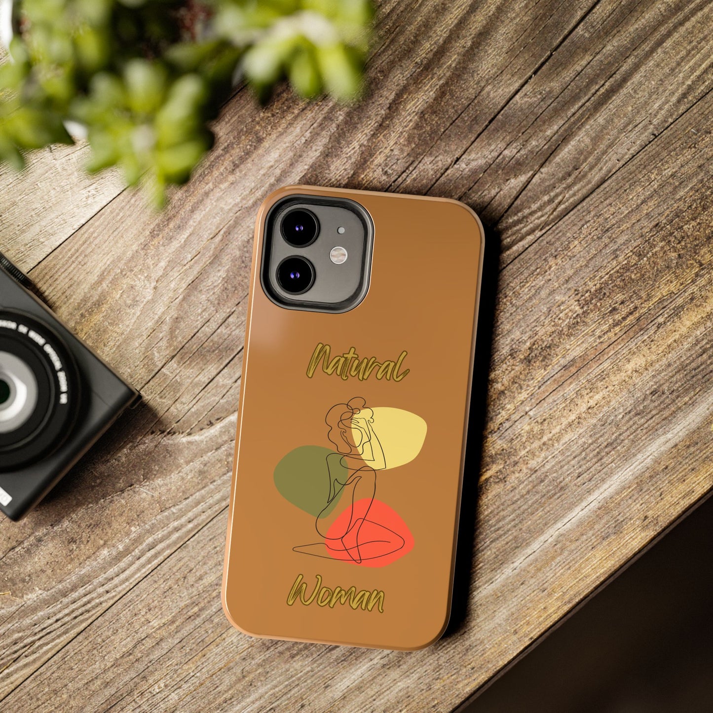 Natural Woman Colorful Pose (BL)Tough Phone Cases LIGHT BROWN