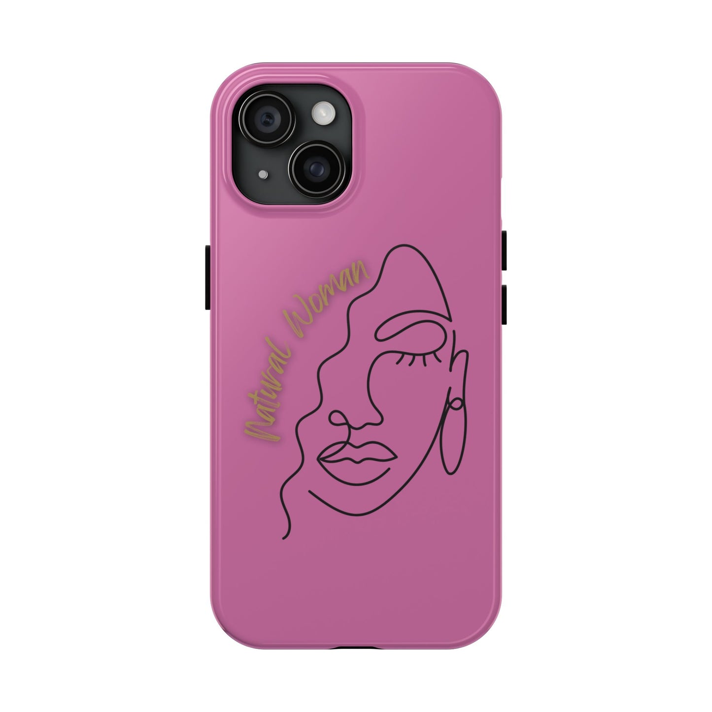 Natural Woman Half Face (BL)Tough Phone Case LIGHT PINK