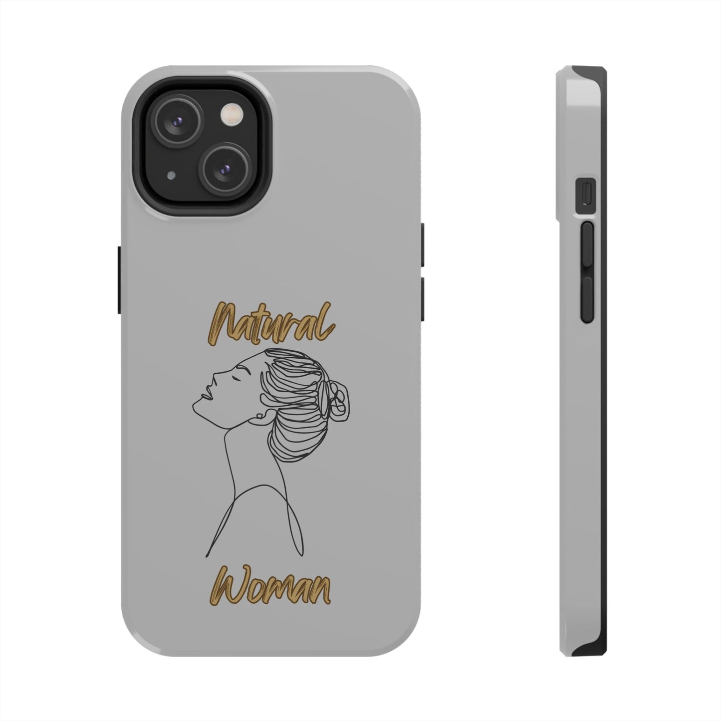 Natural Woman Wet Bun (BL) Tough Phone Cases LIGHT GREY