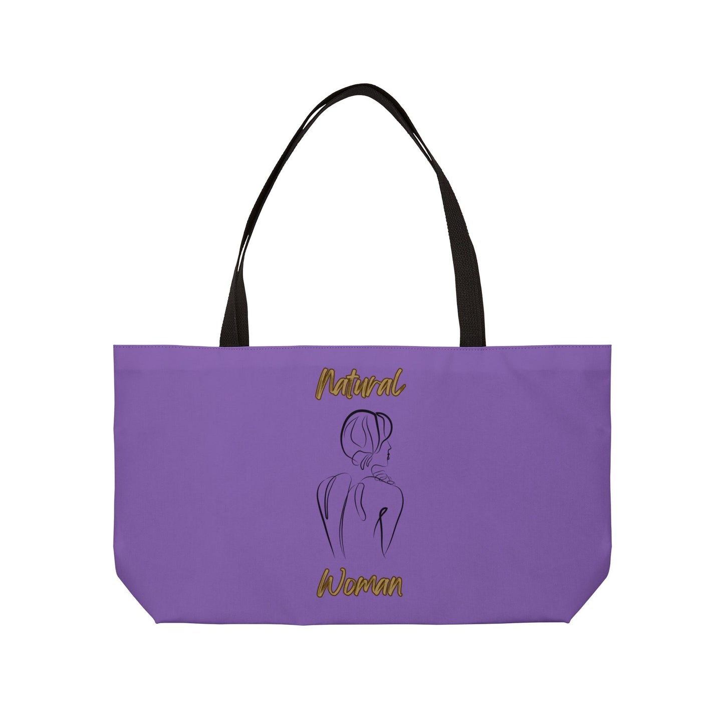 Natural Woman Back (BL) Weekender Tote Bag LIGHT PURPLE